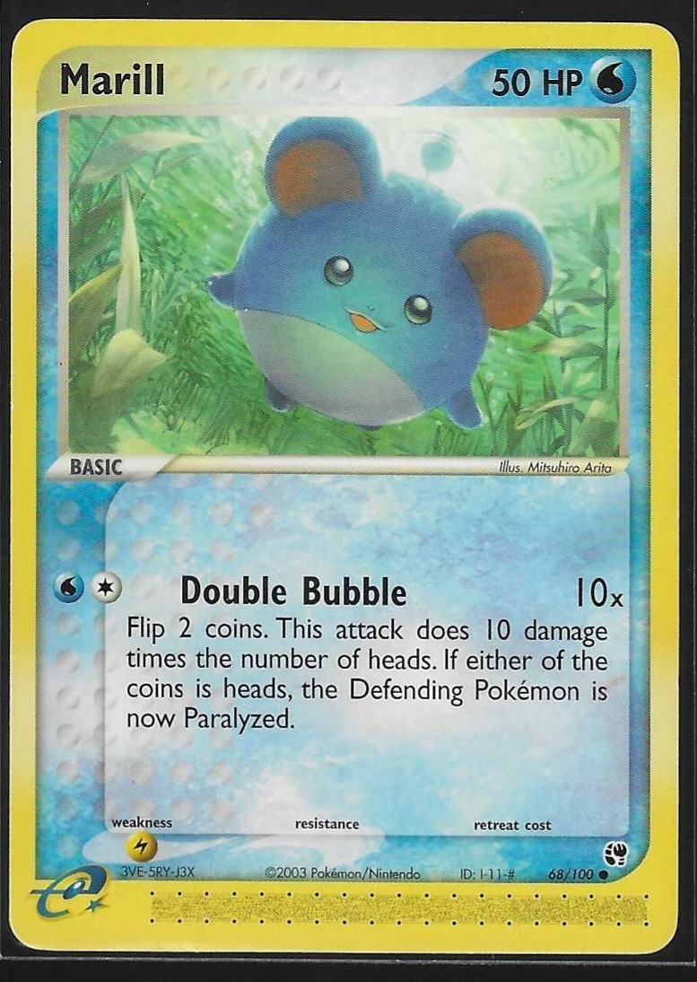 Marill 68/100 Sandstorm NM English