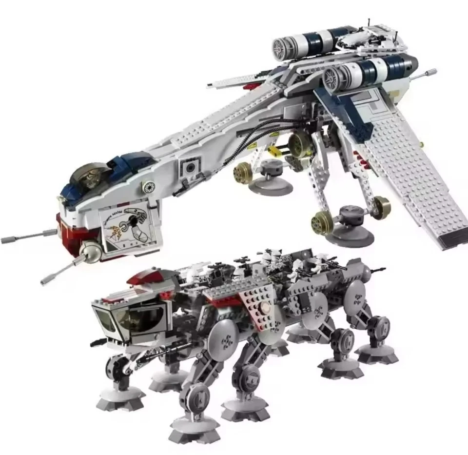 Lego Star Wars: Republic Dropship con AT- OT *RÉPLICA* (10195) Juguetes de barco Foto 2 de 4