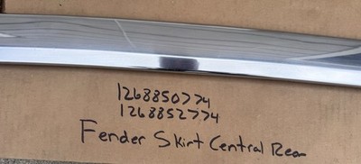 Mercedes W126 C126 SE Chrome Trim Rear Bumper Center SEC 79-85 1268852774 S483
