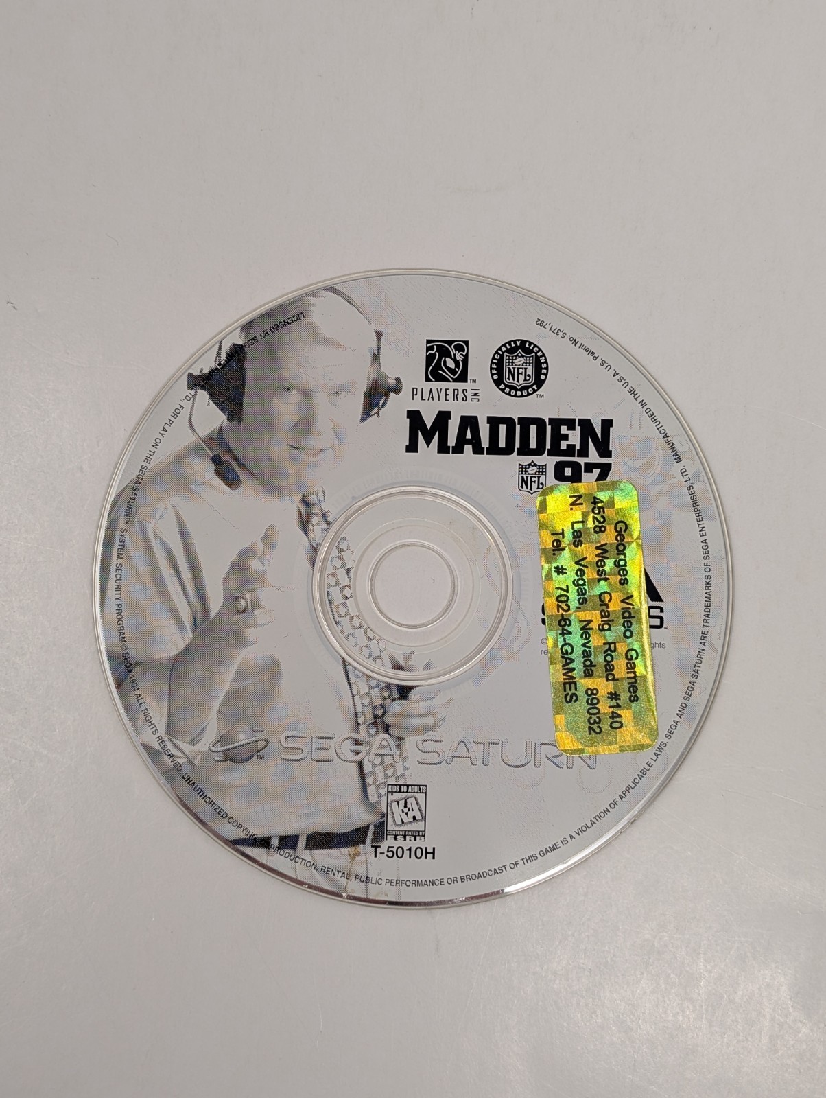 Madden NFL 97 (Sega Saturn, 1996) - Disc Only