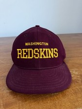 Vintage Washington Redskins Nfl Football Hat Snapback Adjustable Adult Made Usa