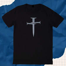 ACTIVEWEAR THREE NAILS ARMOR BLACK Round Neck Men Girl Unisex T-Shirt EB