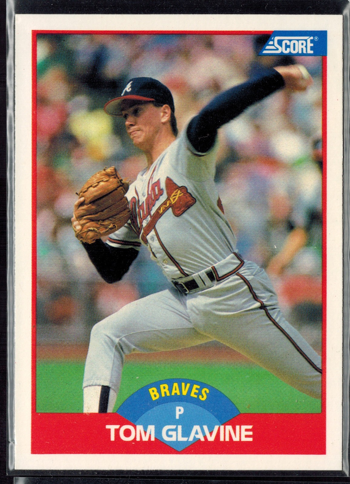 Tom Glavine #442 Baseball Cards 1989 Score trading card — raw and PSA graded price guide