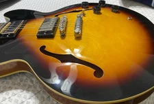 Epiphone ES-335 IG 2021 Vintage Sunburst Simi-Hollow Body Electric Guitar OHSC