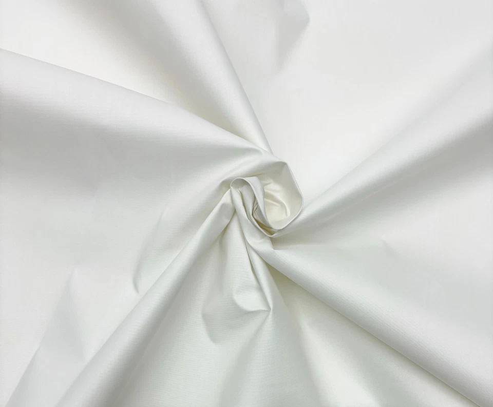 BRIGHT WHITE DOWN PROOF TICKING PILLOW FEATHER PROOF COTTON FABRIC BY YARD 63"W - Image 2 of 4