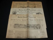 1930 JULY 24 BOSTON EVENING TRANSCRIPT CENTENARY NEWSPAPER LOT OF 3 - NP 4251G 1930 JULY 24 BOSTON EVENING TRANSCRIPT CENTENARY NEWSPAPER LOT OF 3 - NP 4251G