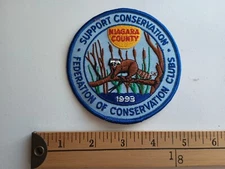 * 1993 NIAGARA COUNTY CONSERVATION WILDLIFE NY NEW YORK HUNTING FISHING PATCH *
