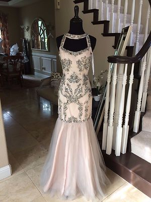$451 NWT TERANI COUTURE MERMAID PROM/PAGEANT/FORMAL DRESS/GOWN #151P0115 SIZE 0