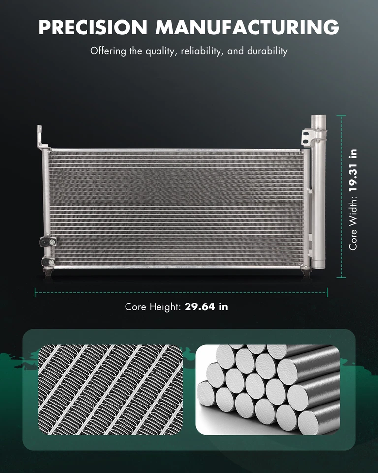 3790 A/C Condenser For 2010-2015 Toyota Prius Fits 2012-2015 Prius Plug-In 1.8L - Изображение 2 из 4