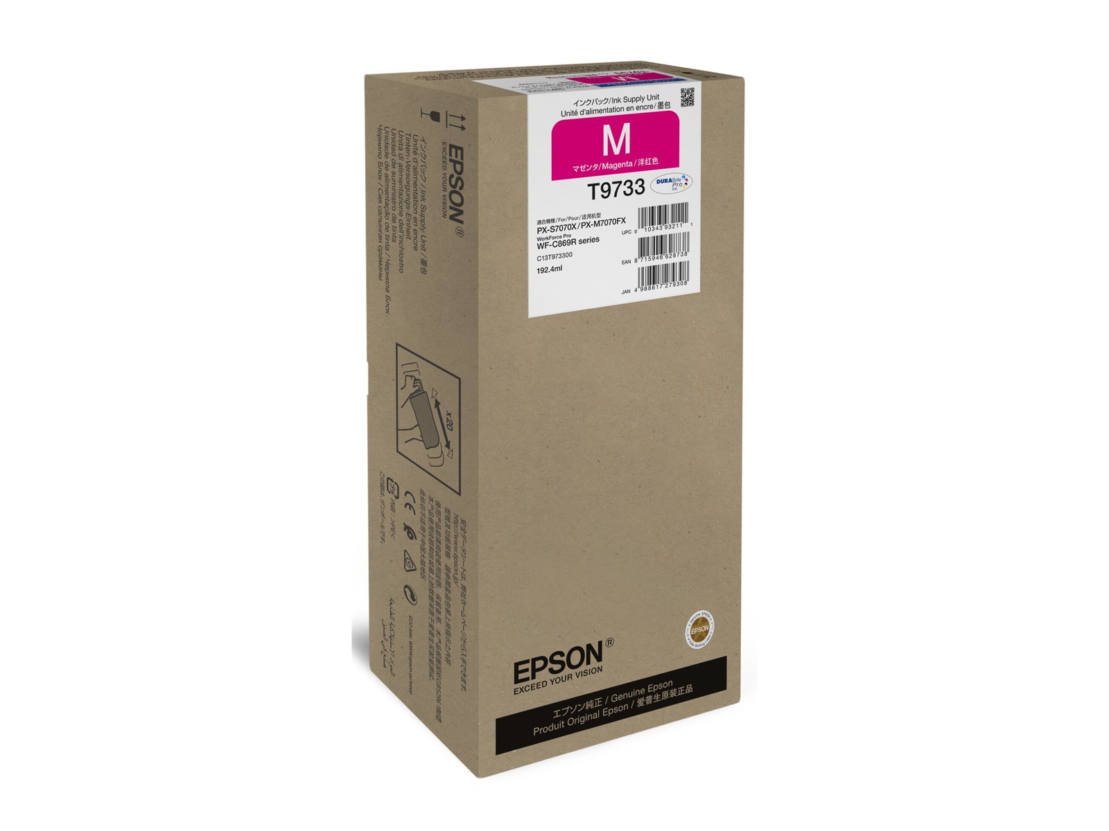 Epson WorkForce Pro WF-C869R Magenta XL Ink Supply Unit C13T97330N
