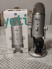Blue Yeti USB Condenser Microphone Gris Cool Grey Cardioid Multi Pattern Gray