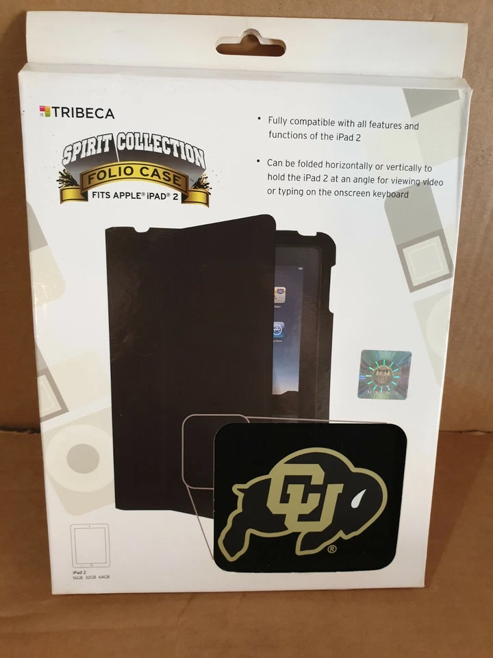 Colorado University Tribeca Apple iPad2 Folio CaseCover Electronic Suede Holder  - Image 2 of 4