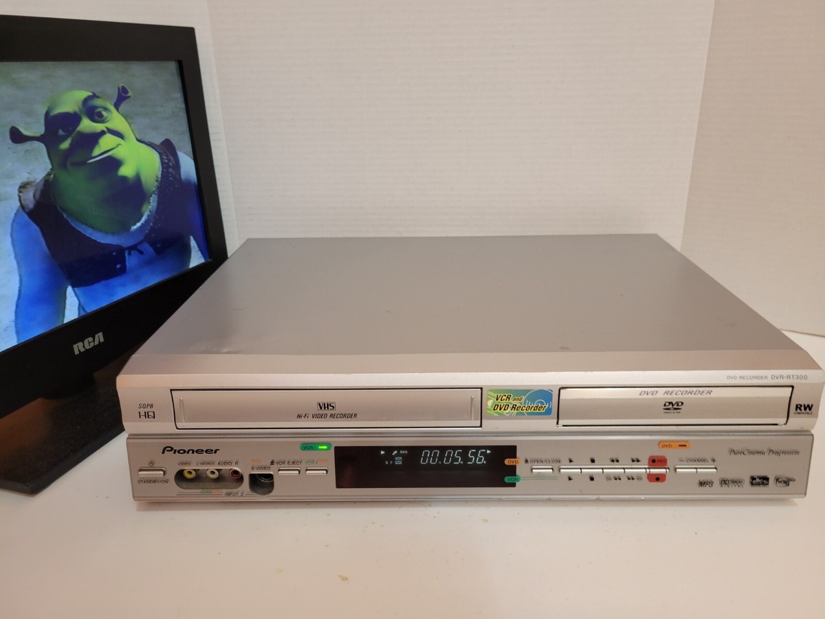 Pioneer DVR-RT300 DVD Recorder VHS Recorder Combo No Remote