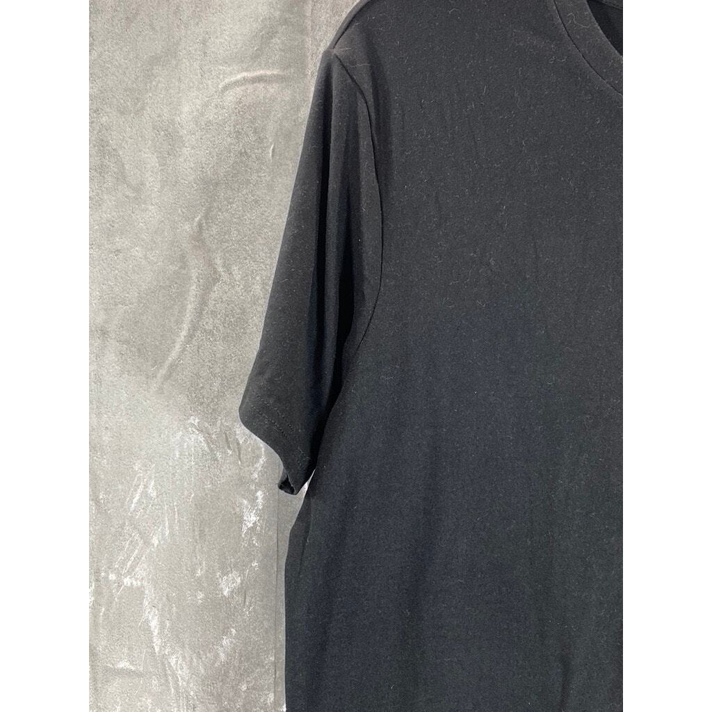 EDDIE BAUER Men's Black Solid Basic Crewneck Shor… - image 3