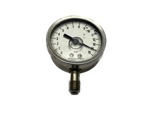 NOS Ashcroft 0-15 PSI Glycerin Filled 1/4  NPT 2.5  Face Pressure Gauge 8964