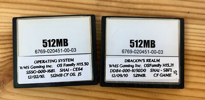WMS BB2 Software, CF Cards, Dragons Realm