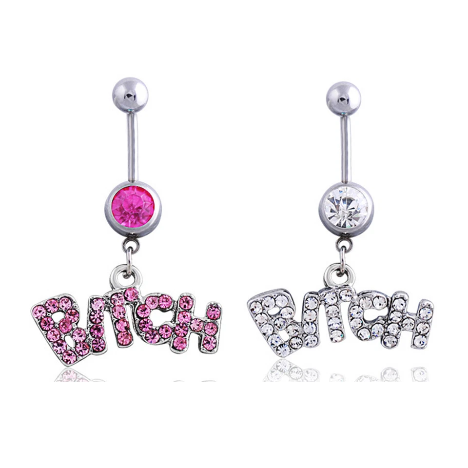 14G Popular Ópalo Gema Ombligo Vientre Anillo Estrás Botón Barra Barra Cuerpo Joyería Foto 4 de 4