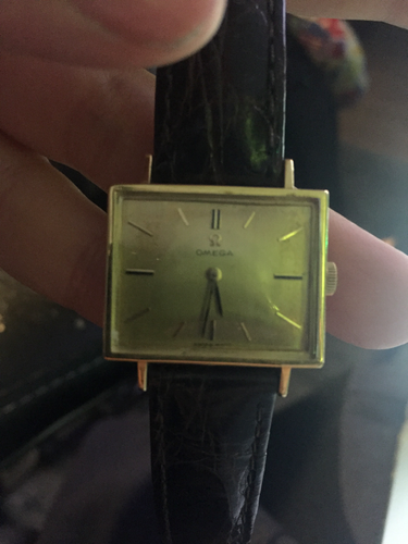 OMEGA 18K GOLD RECTANGLE Style Dress 