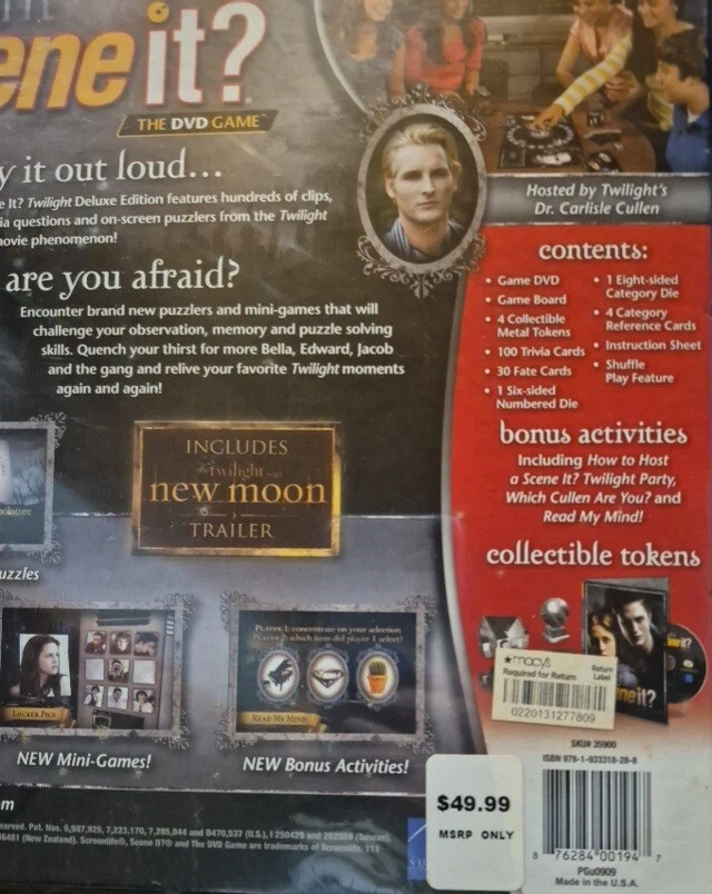 twilight SCENE it? THE DVD GAME DELUXE 2009 trivia game with movie clips - Image 4 of 4