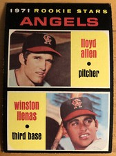 1971 Topps Angels Rookie Stars Lloyd Allen & Winston Llenas Card #152 Low-Grade. rookie card picture