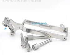 Reusable Stainless Steel Biopsy Needle Guide For GE 4C Ultrasound probe