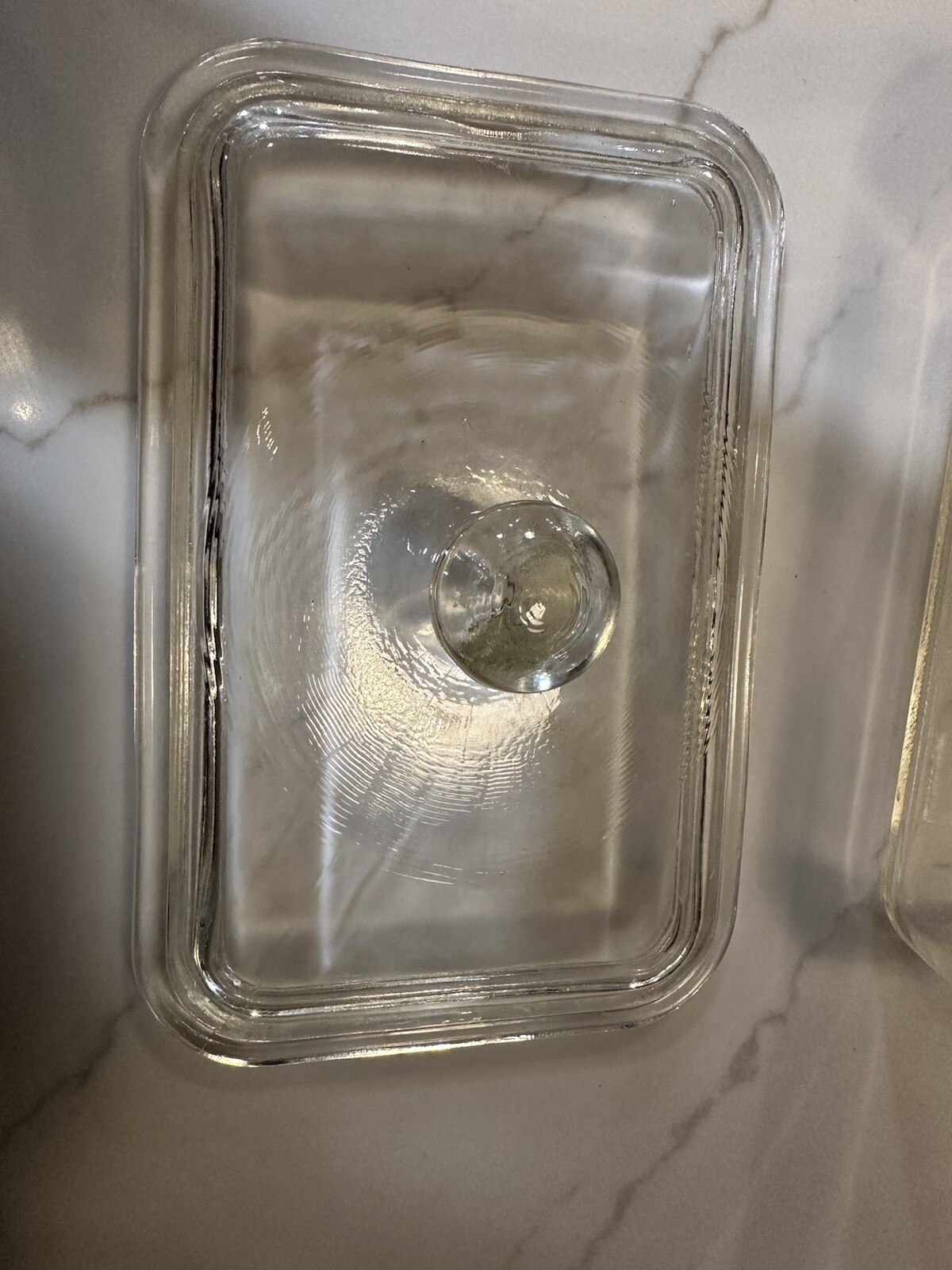 VTG Glasbake 805 Loaf Pan w/ Lid Rectangular Container Refrigerator