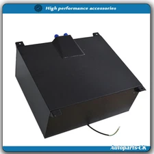 20 Gallon/80L Black Coat Aluminum Racing/Drift Fuel Cell Tank w/Cap Level Sender