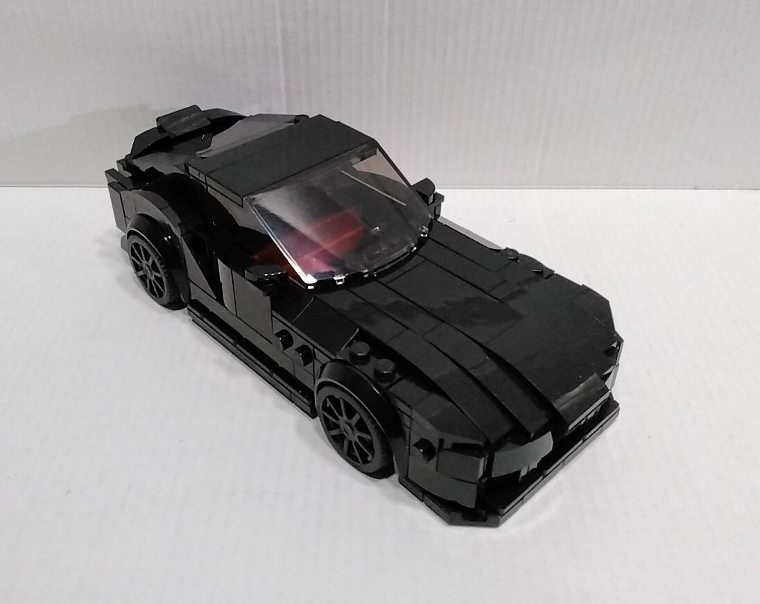 Custom Black Toyota GR Supra - This is a modified LEGO 76901 Speed