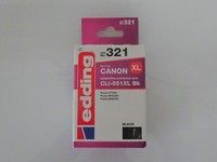 Edding Tintenpatrone EDD-321 FüR Canon Cli-551Xl Bk -Black Schwarz ++ Ovp