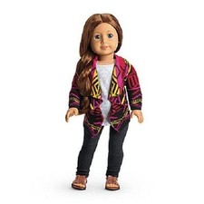 American Girl Saige's SWEATER OUTFIT leggings shell shoes retired no doll F2217