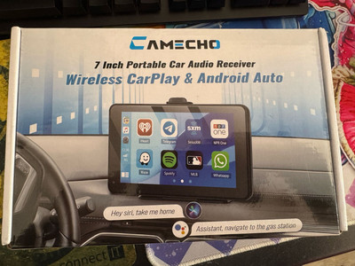 Camecho 7 Inch Wireless Carplay & Android Auto Radio, Siri, Google Assistant