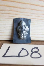 L08 VINTAGE TIN SANTA CANDY CHOCOLATE MOLD ST NICK 1 3/8" TALL