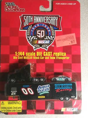 50TH ANNIVERSARY Aqua fresh ミニカー NASCAR BUCKSHOT JONES 1997 AQUA FRESH 1/24 ACTION DIECAST