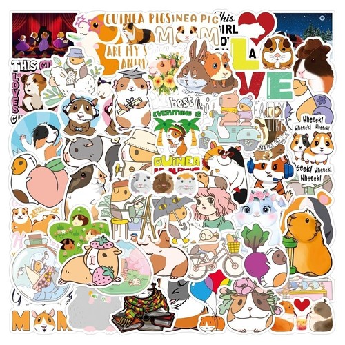 ⭐ 50 Pieces Guinea Pig Kids Style Sticker Bomb Stickers