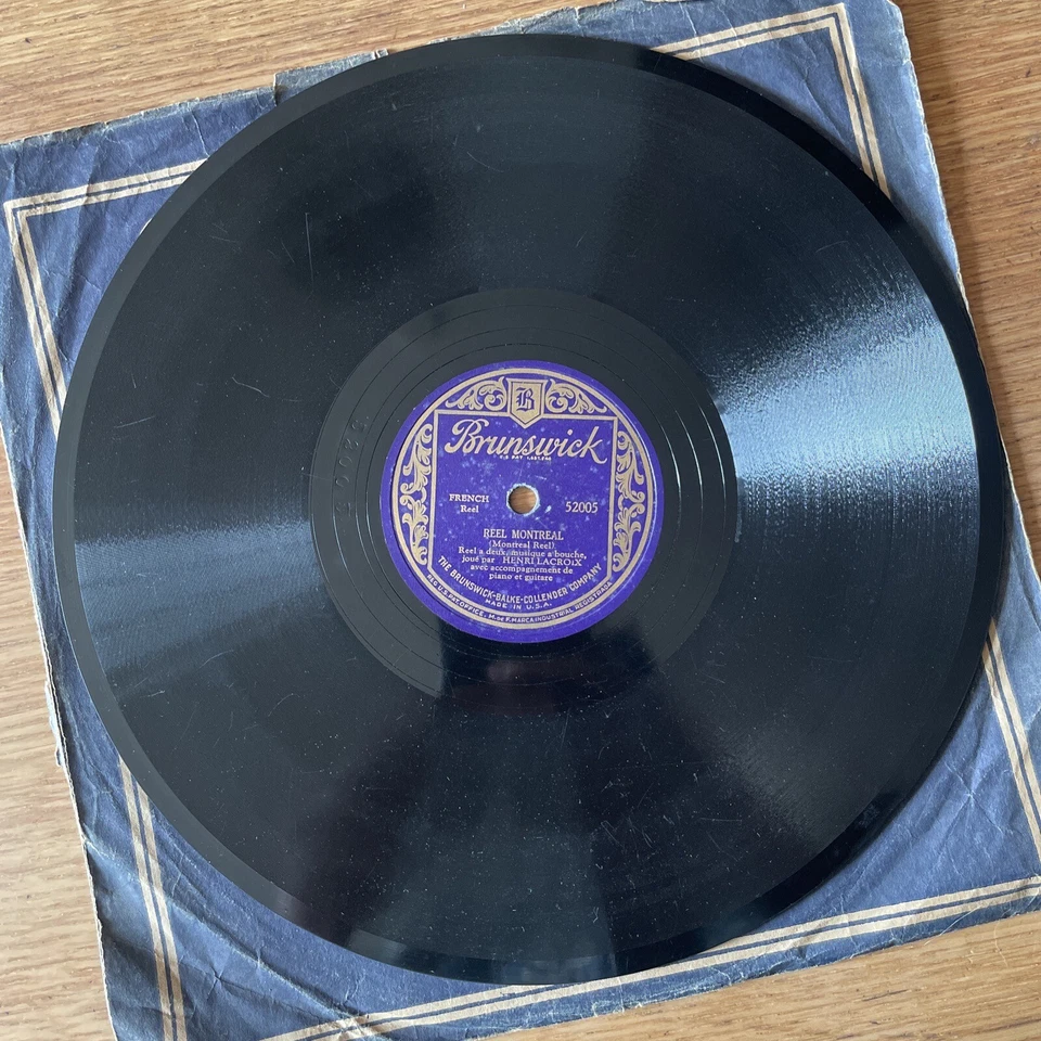 78 RPM HENRI LACROIX Quebec- Reel montreal - Paul Jones d'henri BRUNSWICK 52005 - Photo 2/4