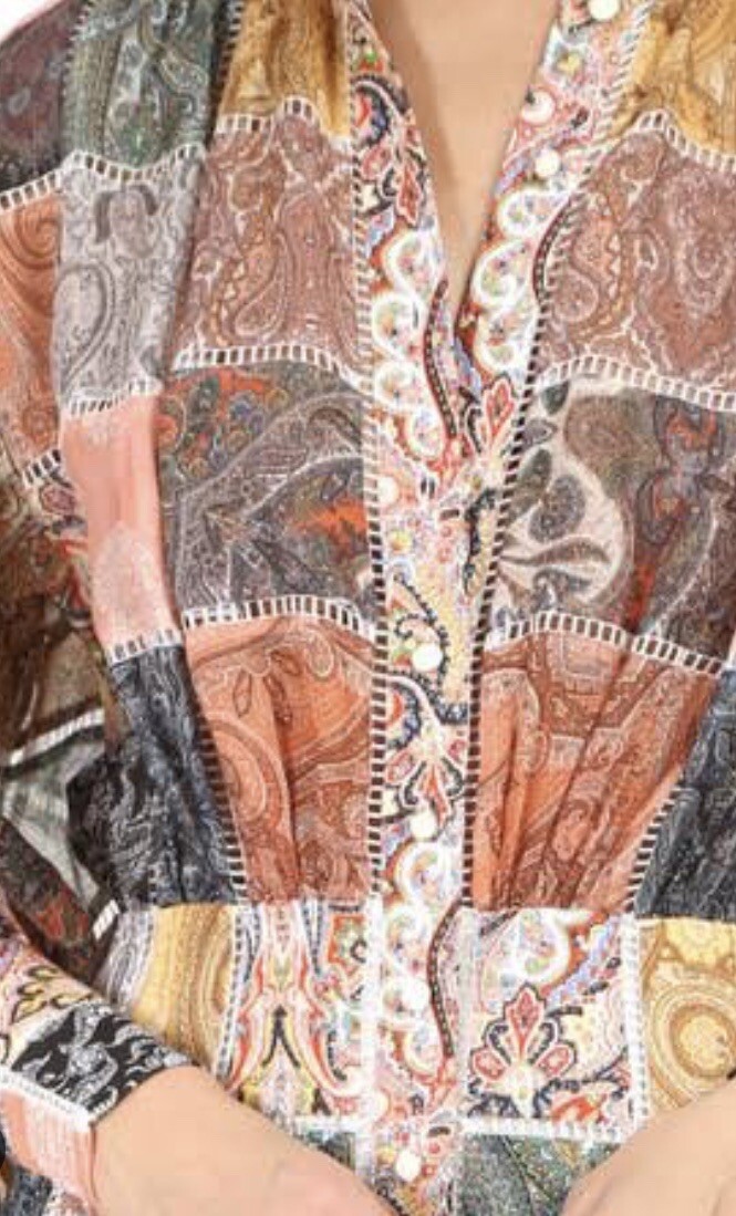 Zimmermann  Number 96 Patchwork Effect Printed Li… - image 9