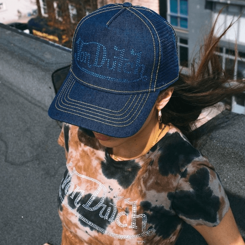 Von Dutch | Navy Stone Denim Trucker Hat NWTs | eBay Von Dutch | Navy Stone Denim Trucker Hat NWTs | eBay