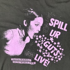 Olivia Rodrigo T -Shirt Size Medium Spill Ur Guts Live Pop Rock Concert Tour Tee