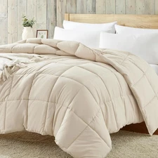  Warm Moments Down Comforter Beige down-filled comforter insert, 