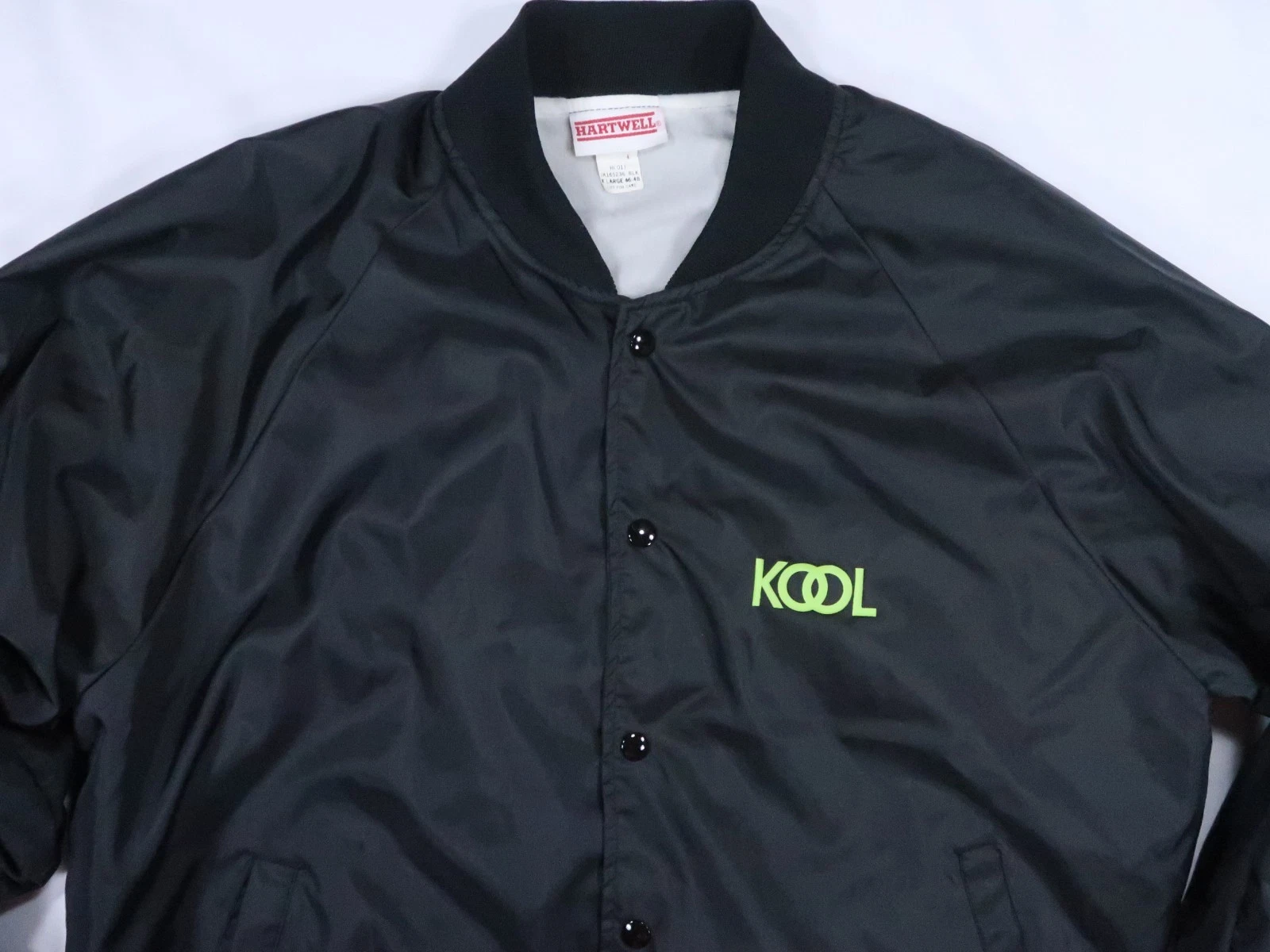 Hartwell sports kool menthol cigarette VTG 1980s 1990s satin bomber jacket XL - product detail image 5