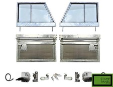 Galvanised Series 2 Front Door Anti Burst Kit For Land Rover - Full kit 2 Doors