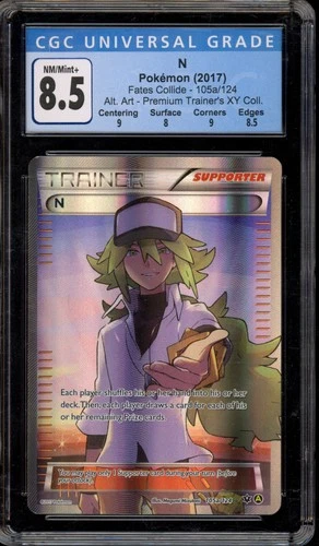 Pokemon N XY Premium Trainers Coll. Full Alt Art #105a CGC 8.5