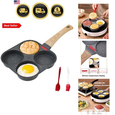 4-Cup Egg Pan Nonstick, and Granite Egg Frying Pan, Versatile Breakfast Skill...