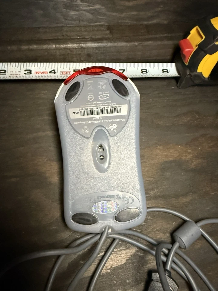 Microsoft Wheel Mouse Optical USB & PS/2 Compatible X802382-003 1.1A - Image 3 of 3