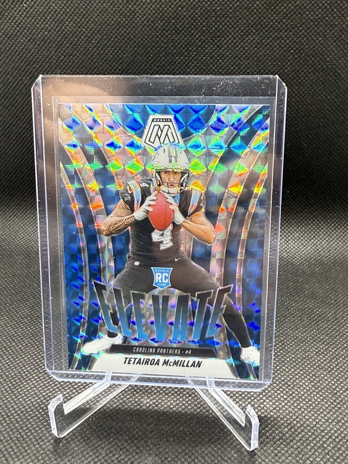 2025 PANINI MOSAIC TETAIROA MCMILLAN RC ELEVATE SILVER MOSAIC PRIZM PANTHERS