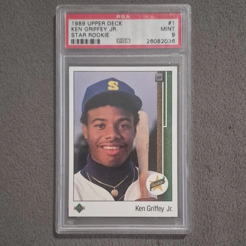 Upper Deck 1989 Star Rookie Ken Griffey Jr. #1 PSA 9 Seattle Mariners Baseball