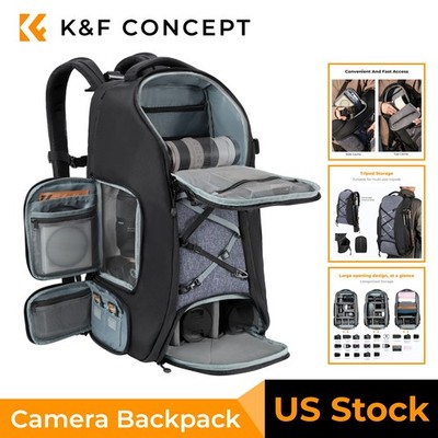 K&F CONCEPT 30L Large Camera Backpack Photographer Bag fit 16'' Laptop for DSLR