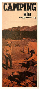 1980s Camping Big Wyoming Guide Parks Facilities Vintage WY Travel Brochure Map
