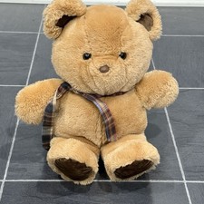 Vintage Dakin Teddy Bear Plush Stuffed Animal Light Brown Jointed 1981 Korea 13
