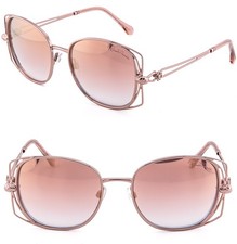 ROBERTO CAVALLI 1031 RC1031 CASENTINO Metal Pink Rose Gold Mirrored Sunglasses